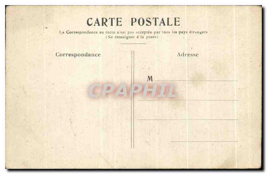 CPA Paris L Hotel De Ville — Rückseite