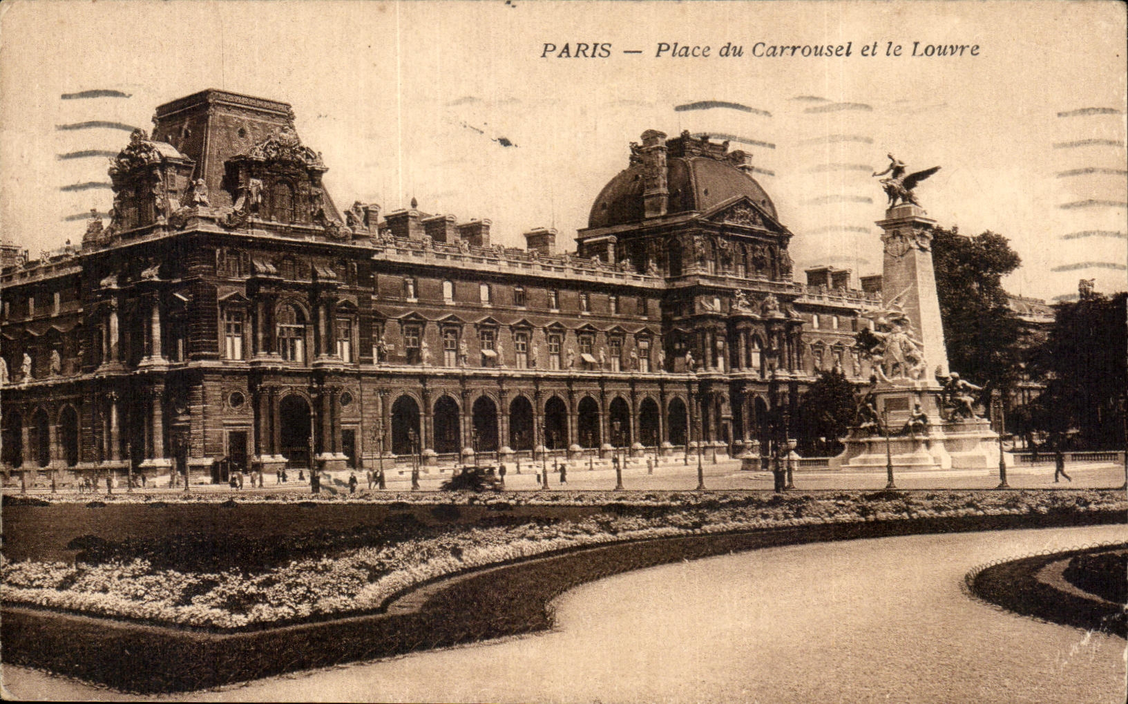 CPA Paris Place Du Carrousel Et Le Louvre