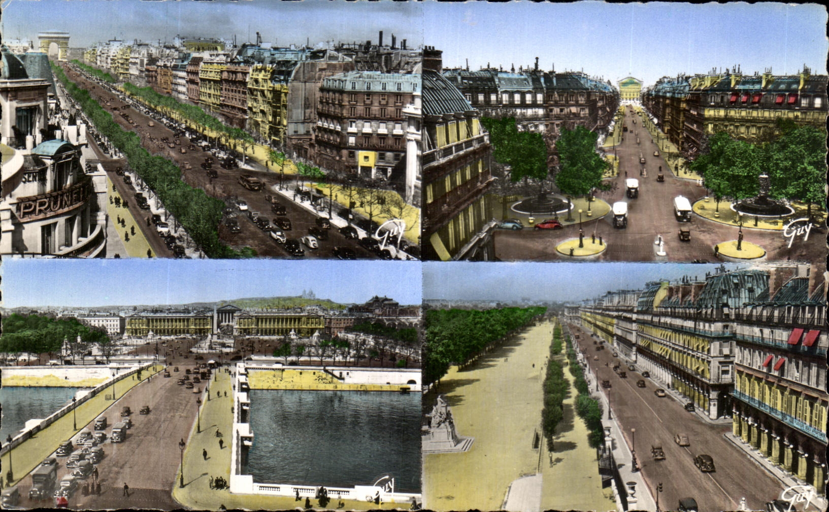 Paris und seine Wunder — Avenue de l'Opéra, Pont de la Concorde, Rue de Rivoli — Éditions d'Art Guy