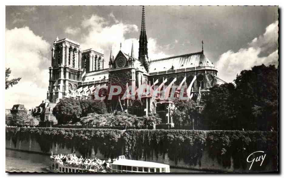 CPA Paris Et Ses Merveilles Abside de la cathedrale Notre Dame Peniche