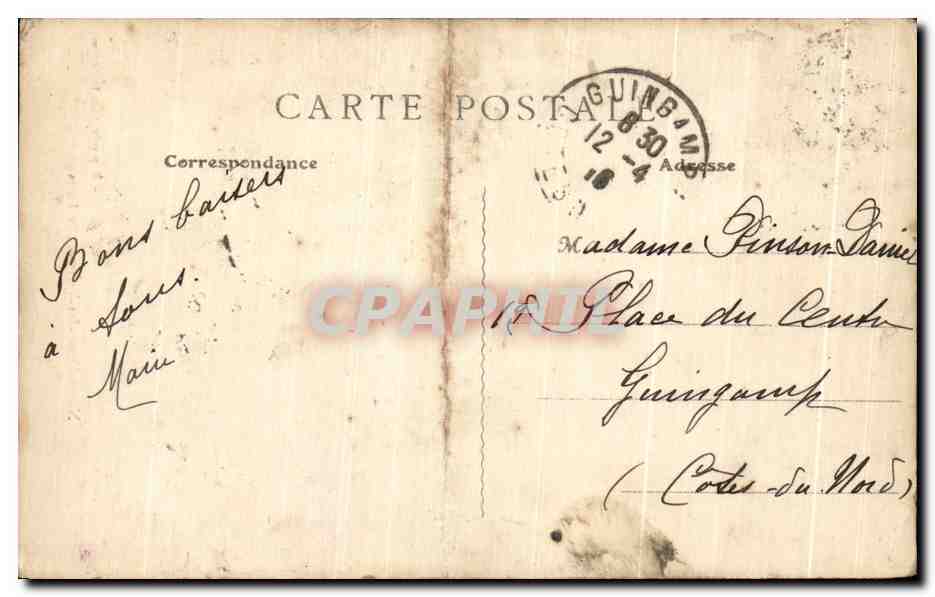 CPA Paris Notre Dame des Victoires de Paris — Verso