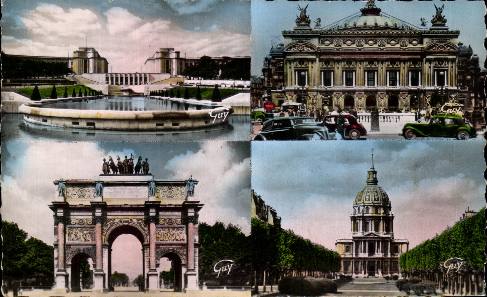 Paris et ses merveilles — 4.173 — Palais de Chaillot, Opéra, Arc de Triomphe, Dôme des Invalides — Éditions André Guy