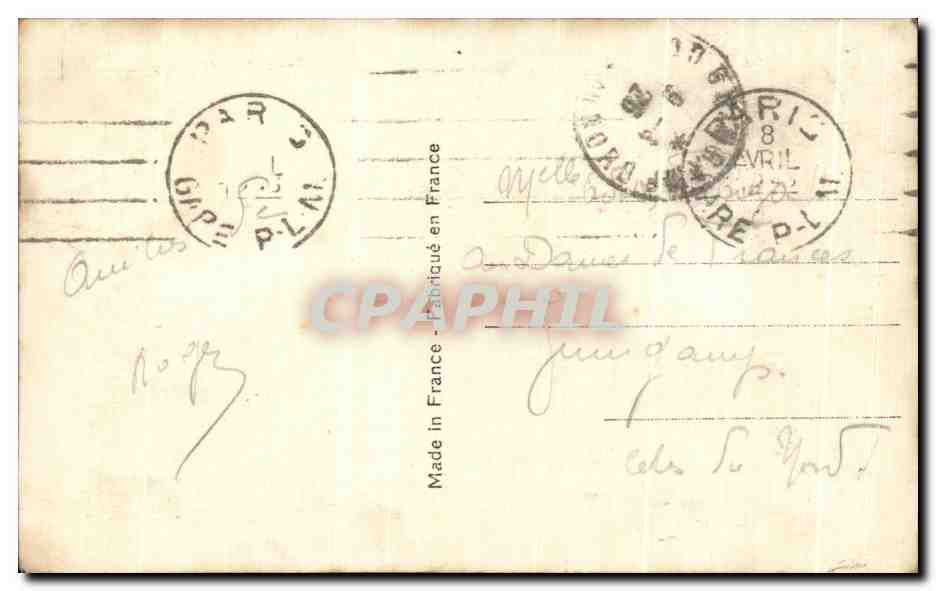 CPA Un bonjour de Paris Enfant — Verso