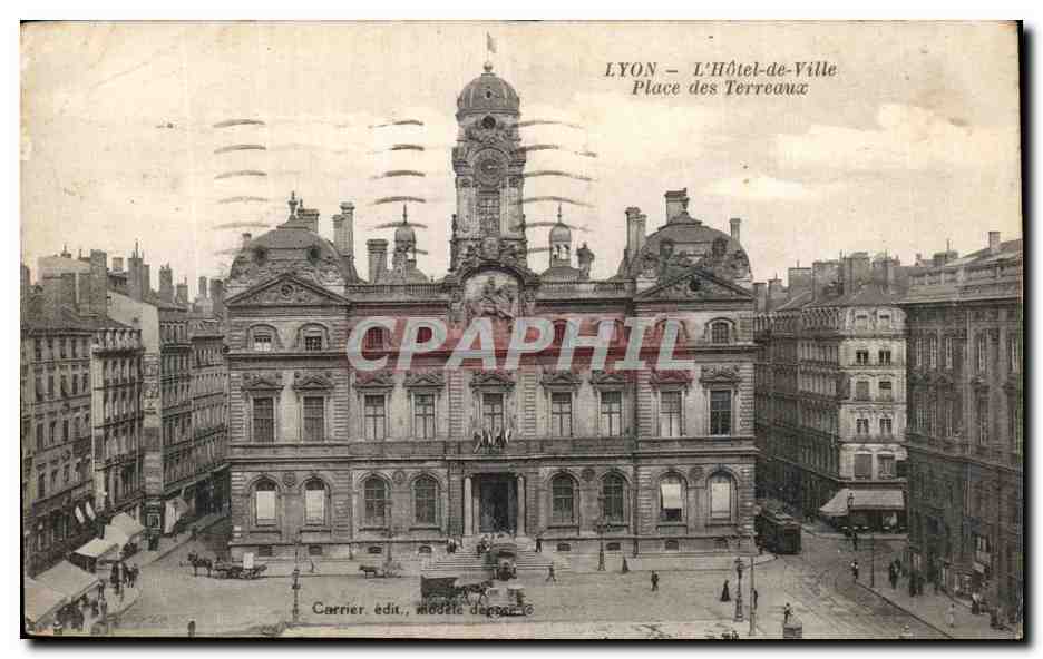 CPA Lyon L'hotel de ville La Prefecture