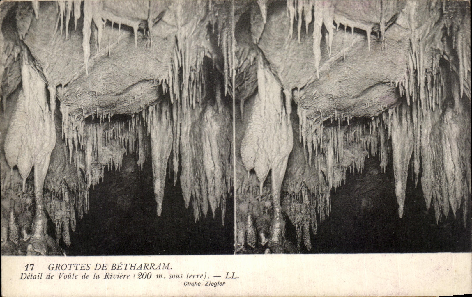 CPA Grottes De Betharram Detail de voute de la riviere