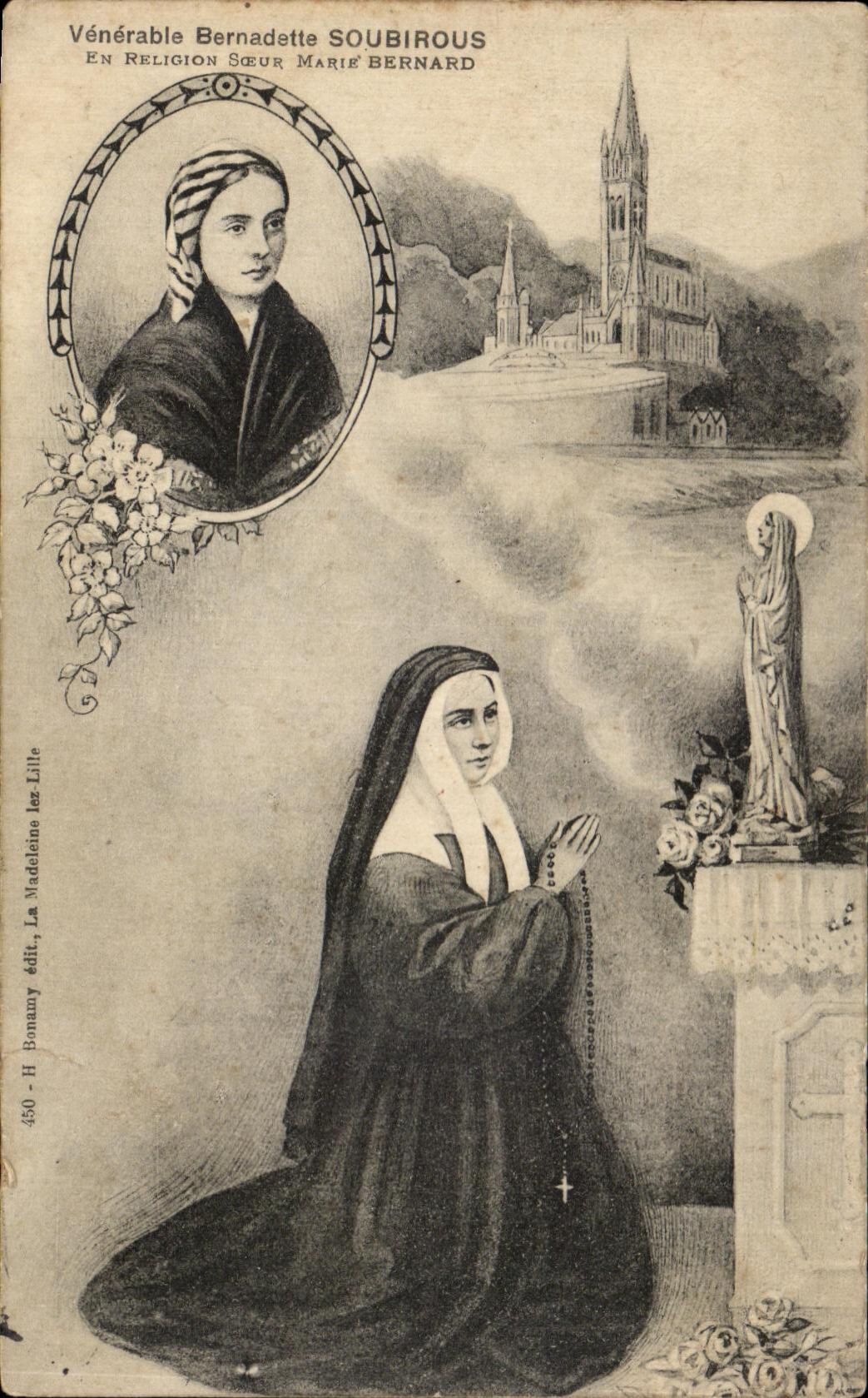 Vénérable Bernadette Soubirous — Sœur Marie Bernard — édit. La Madeleine, Lille, n°490
