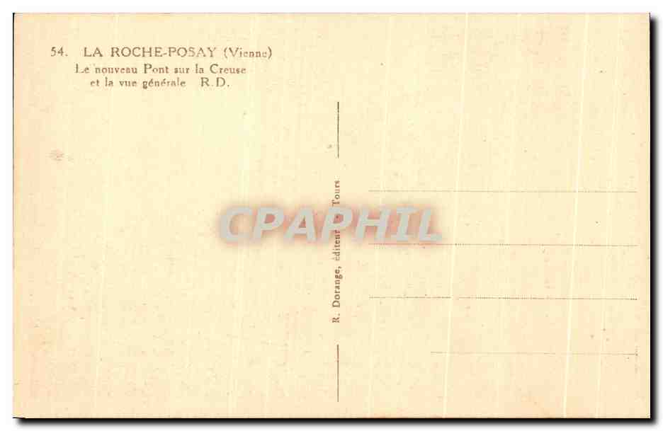 CPA La Roche Posay Le nouveau Pont sur la Creuse et la vue generale  — Back