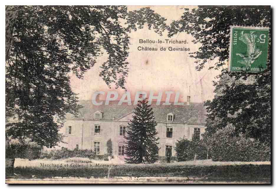 CPA Bellou le Trichard Chateau de Gevraise