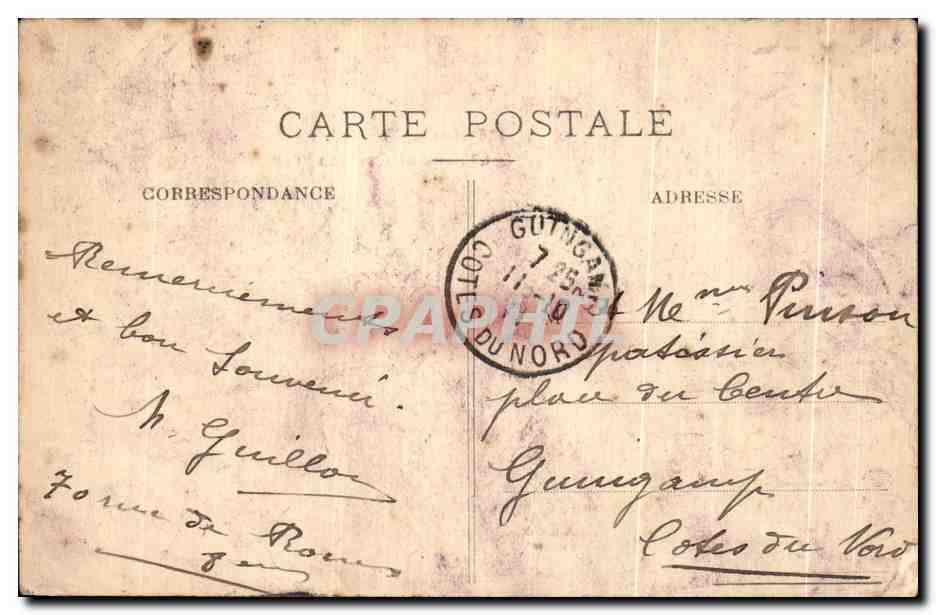 CPA Bellou le Trichard Chateau de Gevraise — Rückseite