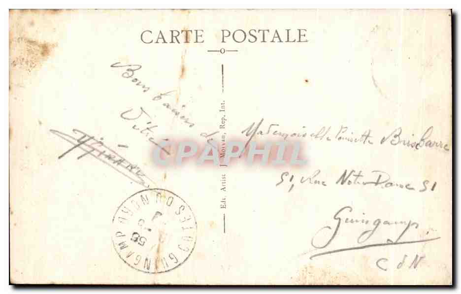 CPA Vitre Le Chateau la Tour St Laurent et les fosses — Rückseite