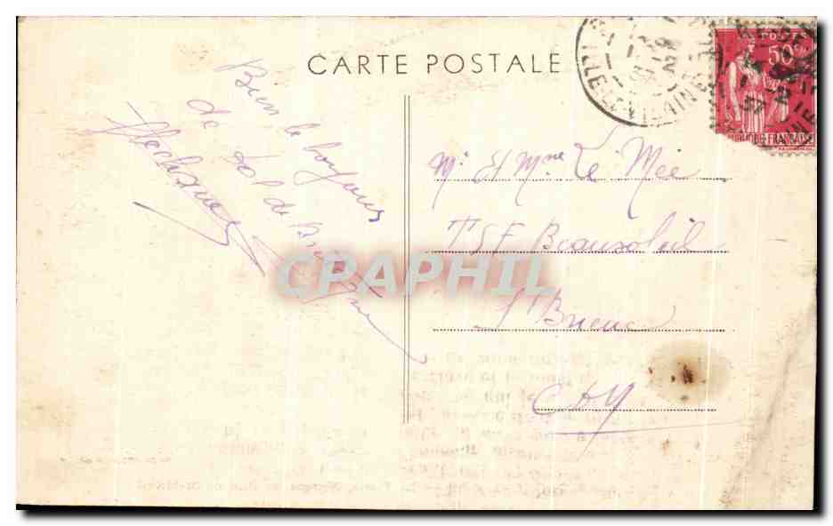 DOL-de-BRETAGNE (I.-et-V.) — La Pierre, Marque du Pied de St-Michel — J. Combier — Reverso