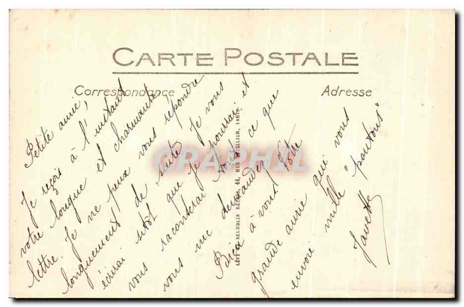 Saint-Gaudens (H.-G.) — Hôtel de Ville et Boulevard du Midi — Édition Cames, Journaux — Rückseite