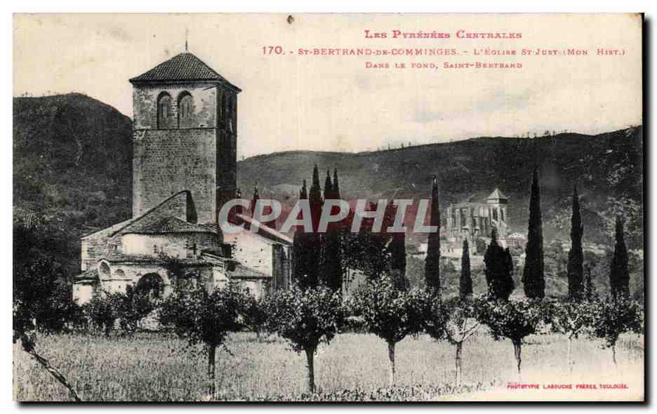CPA St Bertrand De Comminges L'Eglise St Just Dans Le Fond saint Bertand