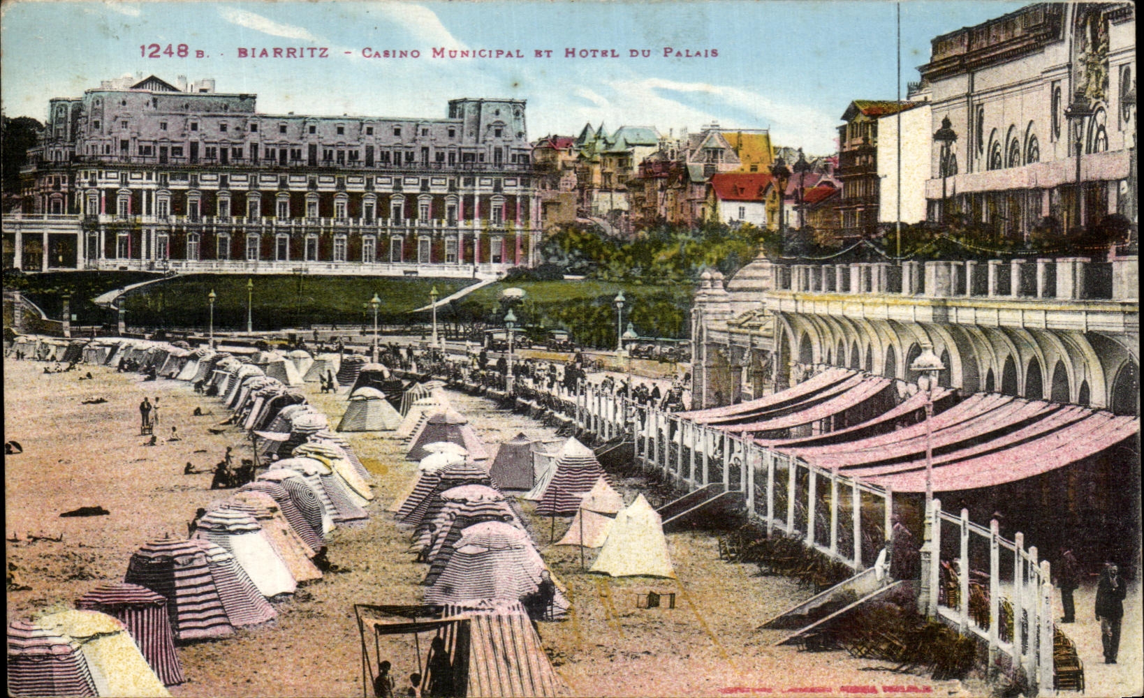 CPA Biarritz Casino Municipal et Hotel Du Palais