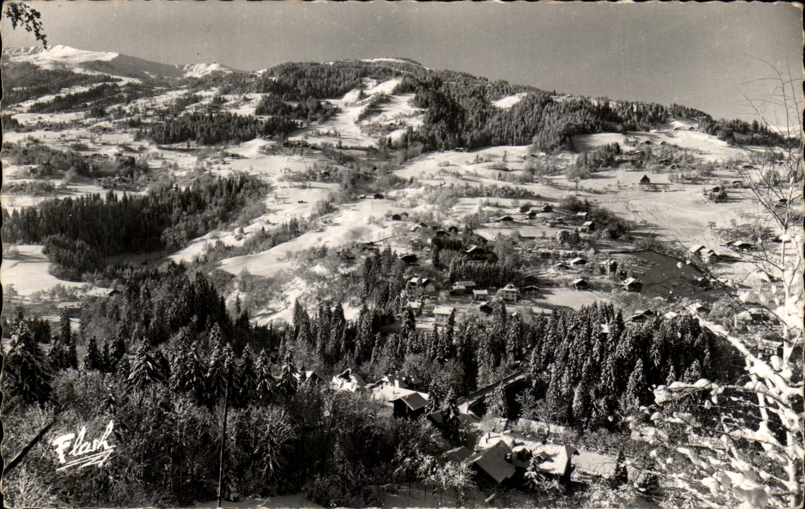 Saint-Gervais onder de sneeuw — de ski pistes — uitgever Flank, n° 16