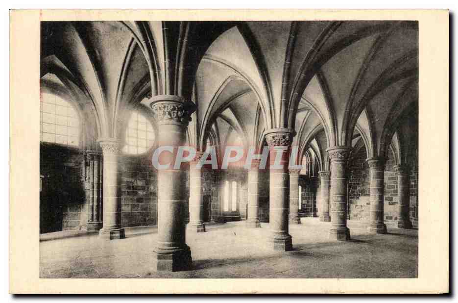 Abbaye du Mont-Saint-Michel — Salle des Chevaliers — Édition des Monuments Historiques