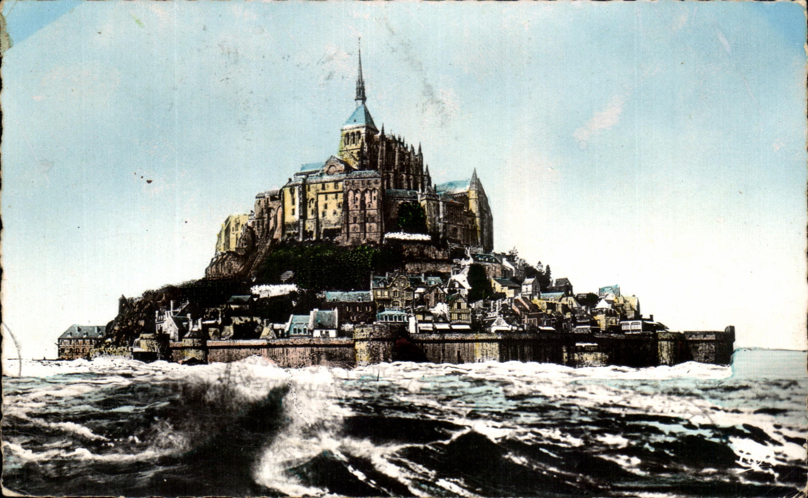 CPA Mont Saint Michel a Maree haute