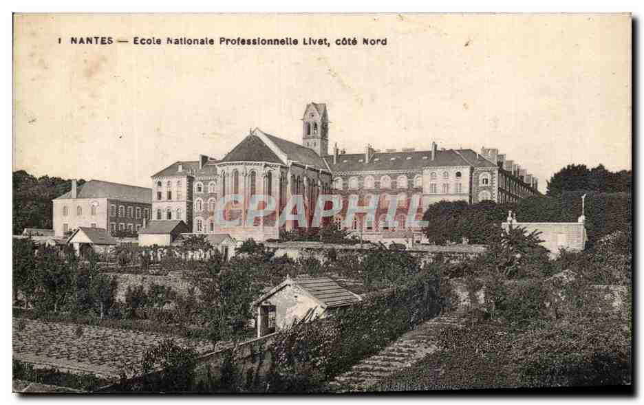 CPA Nantes Ecole Nationale Professionnelle Livet cote Nord