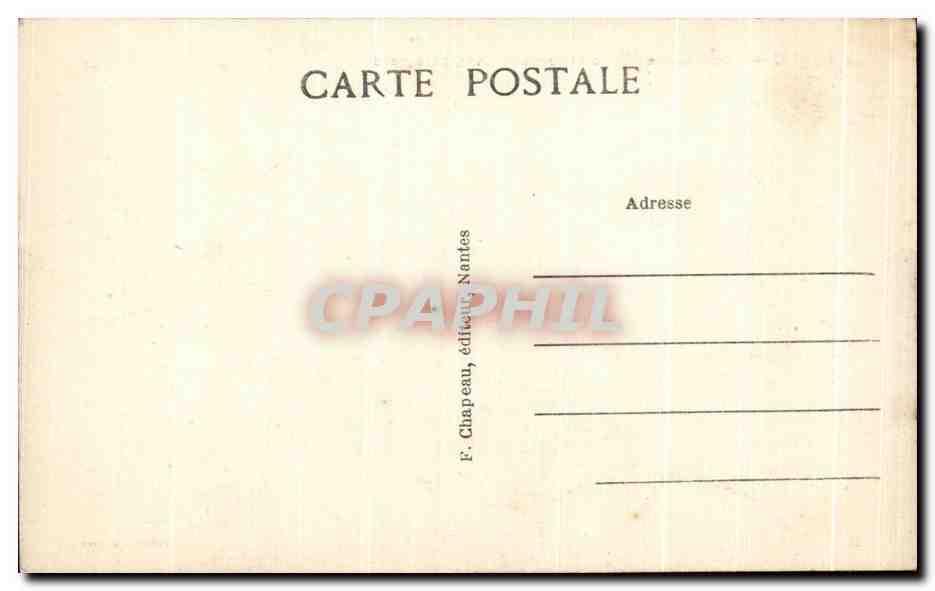 CPA Nantes Ecole Nationale Professionnelle Livet cote Nord — Verso