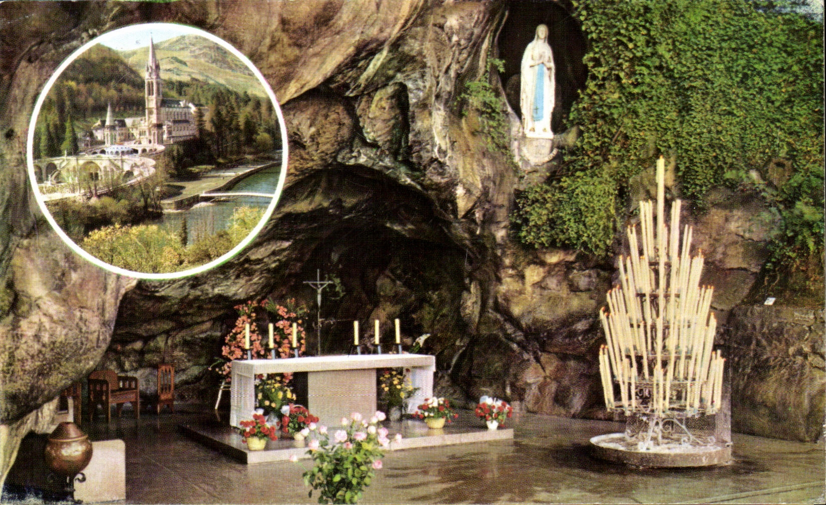 CPM Lourdes La Grotte Miraculeuse The Miraculous Grotte La Grotte Miraculeuse