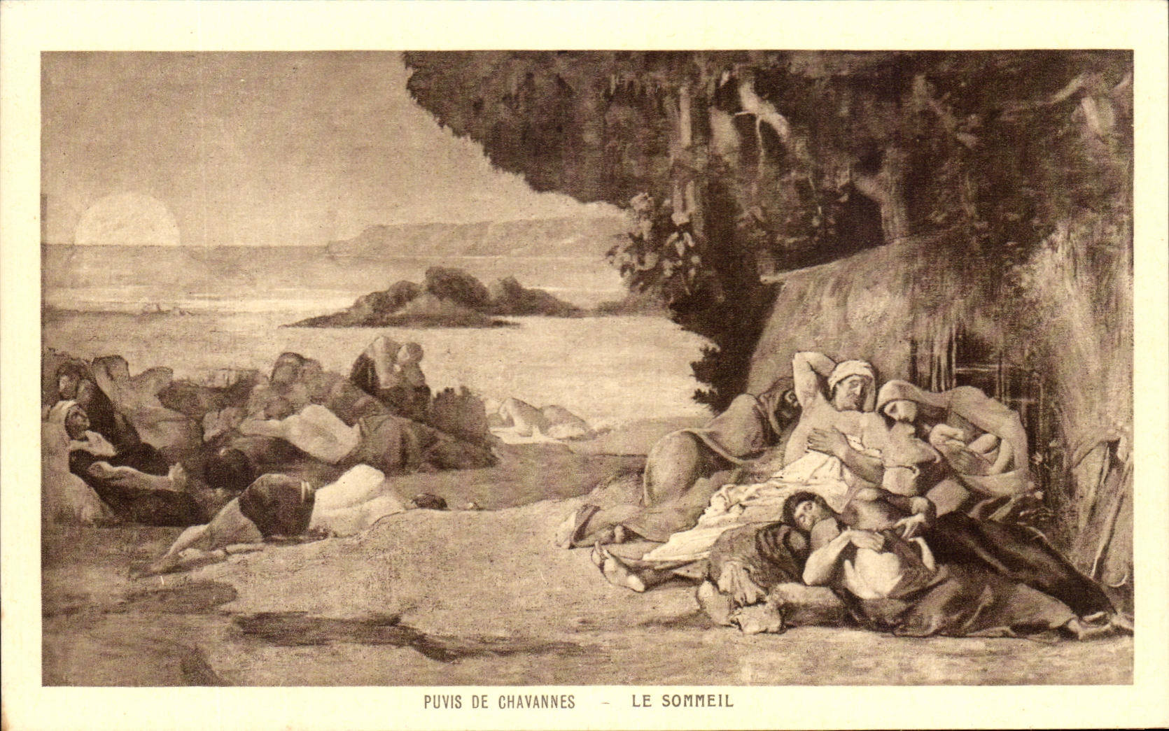CPA Puvis De Chavannes Le sommeil