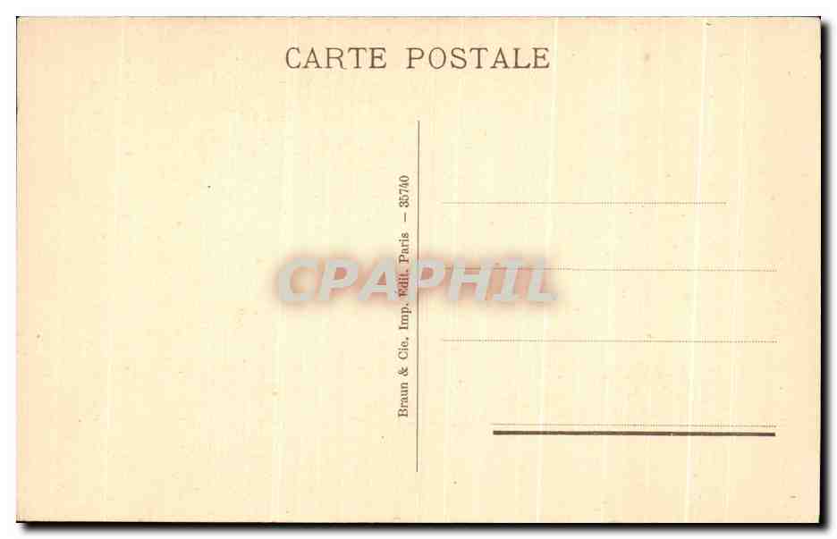 CPA Genevieve Ravitaillant Paris La Pantheon — Verso