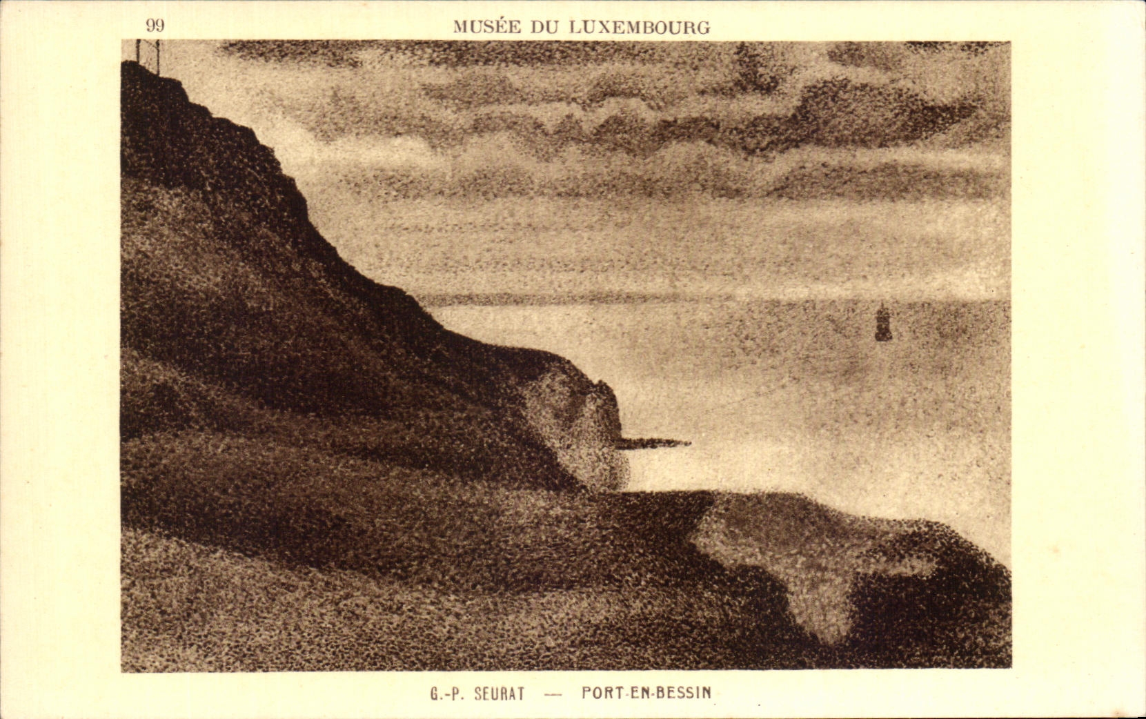CPA Seurat Port En Bessin Musee du Luxembourg