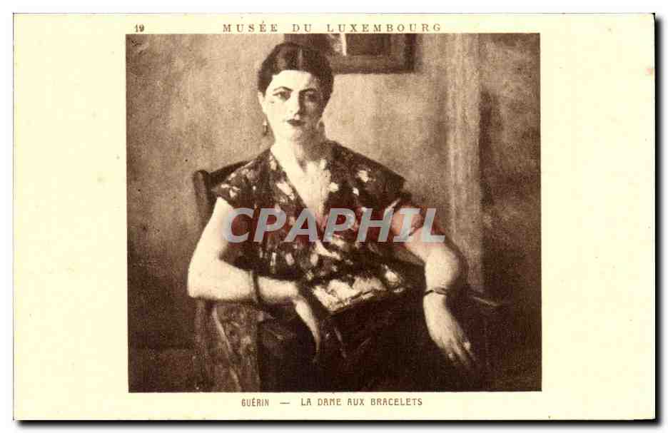 CPA Guerin La Dame Aux Bracelets Musee du Luxembourg