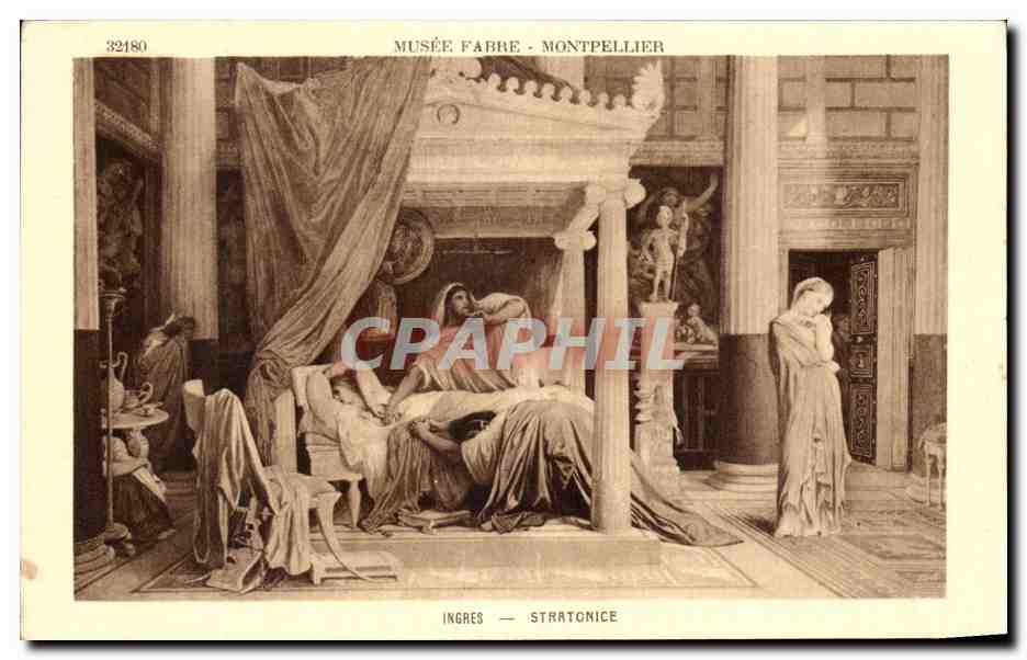 CPA Ingres Stratonice Musee Fabre Montpellier