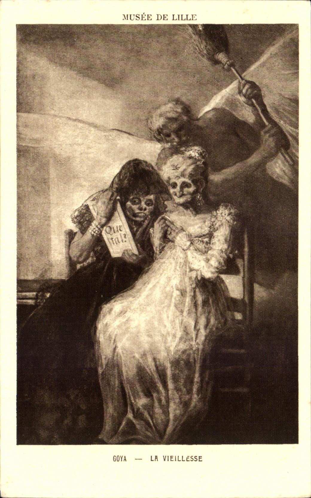 CPA Musee De Lille La Vieillesse Goya Mort Death