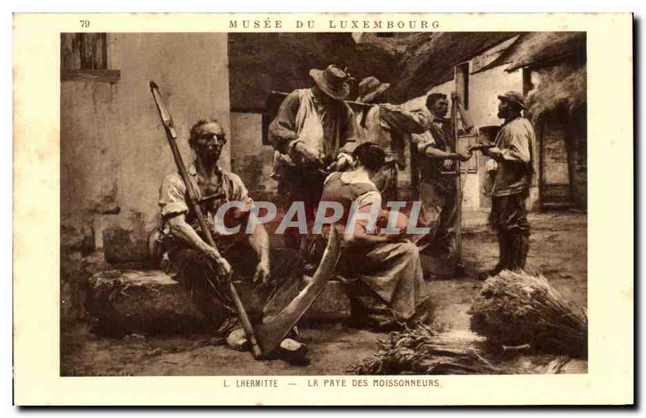 CPA Musee Du Luxembourg Lhermite La Paye Des Moissonneurs