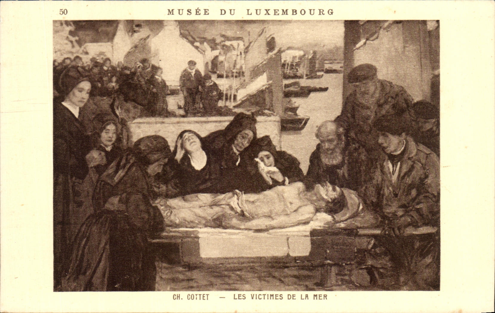 CPA Musee Du Luxembourg Cottet Les Victimes De La mer