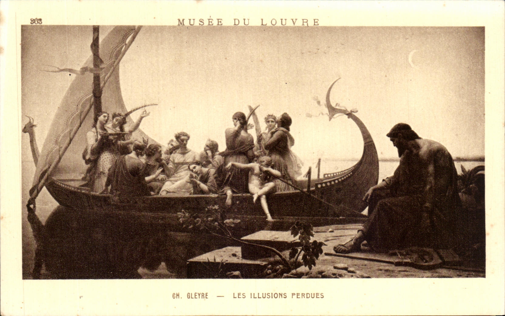 CPA Musee Du Louvre Gleyre Les Illusions Perdues