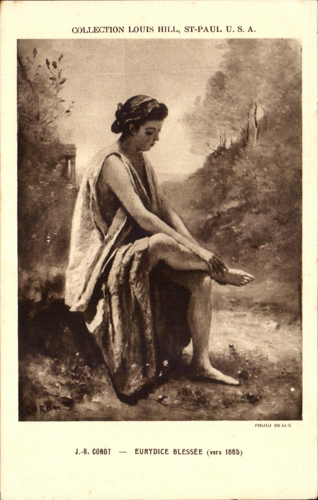 CPA Collection Louis Hill St Paul Corot Eurydice Blessee