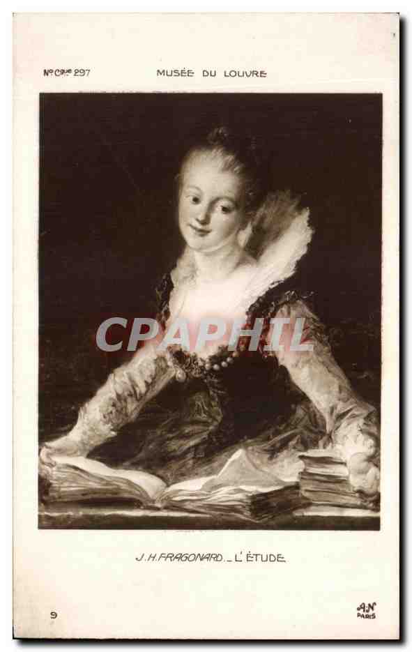 CPA Musee du Louvre Paris Fragonard L'etude