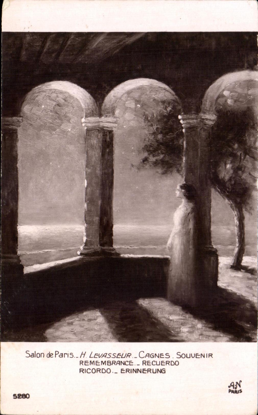 CPA Salon de Paris Levasseur Cagnes Souvenir 