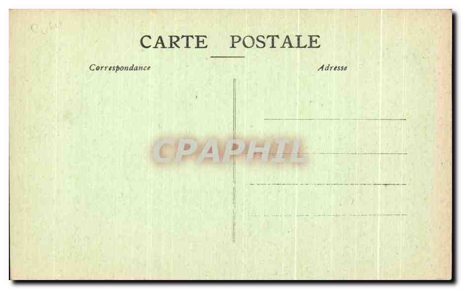 CPA Fragonard Etude de Plafond Musee de Quimper — Verso
