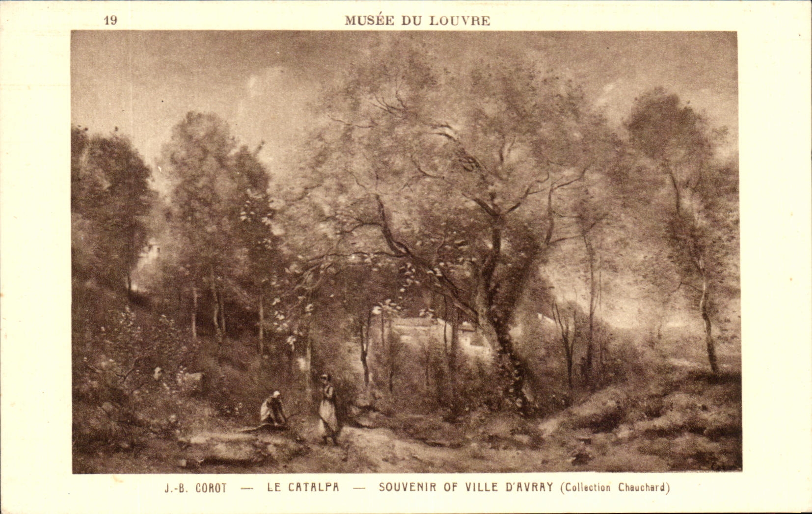 CPA Musee Su Louvre Corot Le catalpa Souvenir of Ville D'Avray chauchard