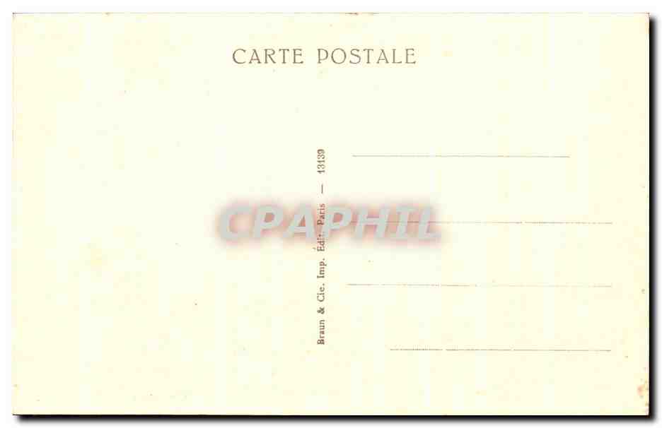 CPA Musee Su Louvre Corot Le catalpa Souvenir of Ville D'Avray chauchard — Verso