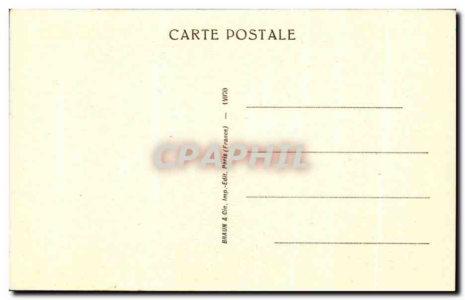 CPA Collection Ernest Rouart Corot Bohemienne Reveuse — Rückseite