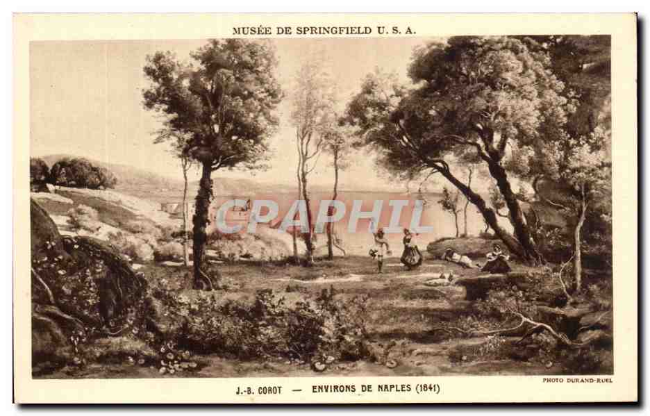 CPA Musee De Springfield Corot Environs De Naples 