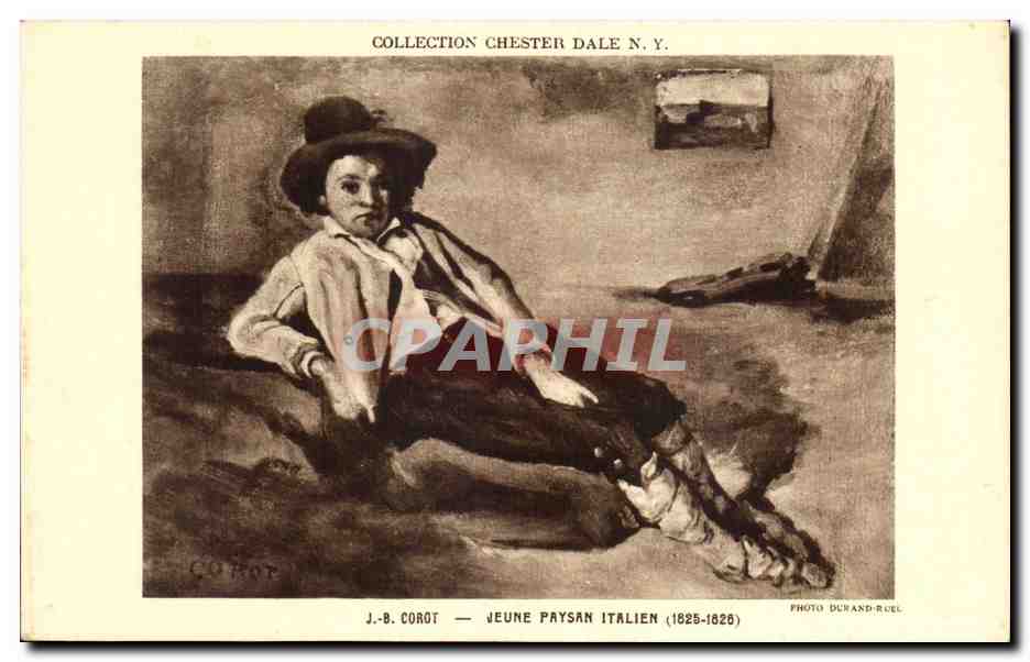 CPA Collection Chester Dale Corot jeune paysan Italien