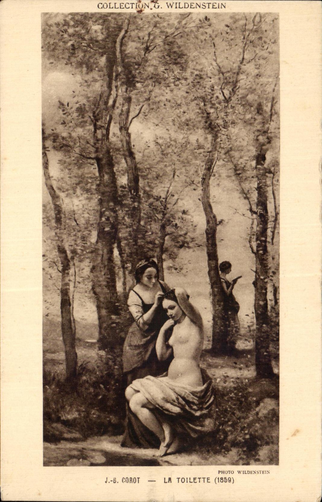 CPA Collection Wildenstein La Toilette Corot
