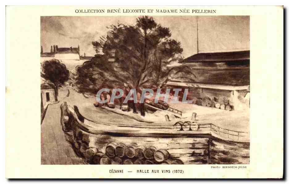 CPA Collection Rene Lecomte Et Madame Nee Pellerin Cezanne Halle Aux Vins