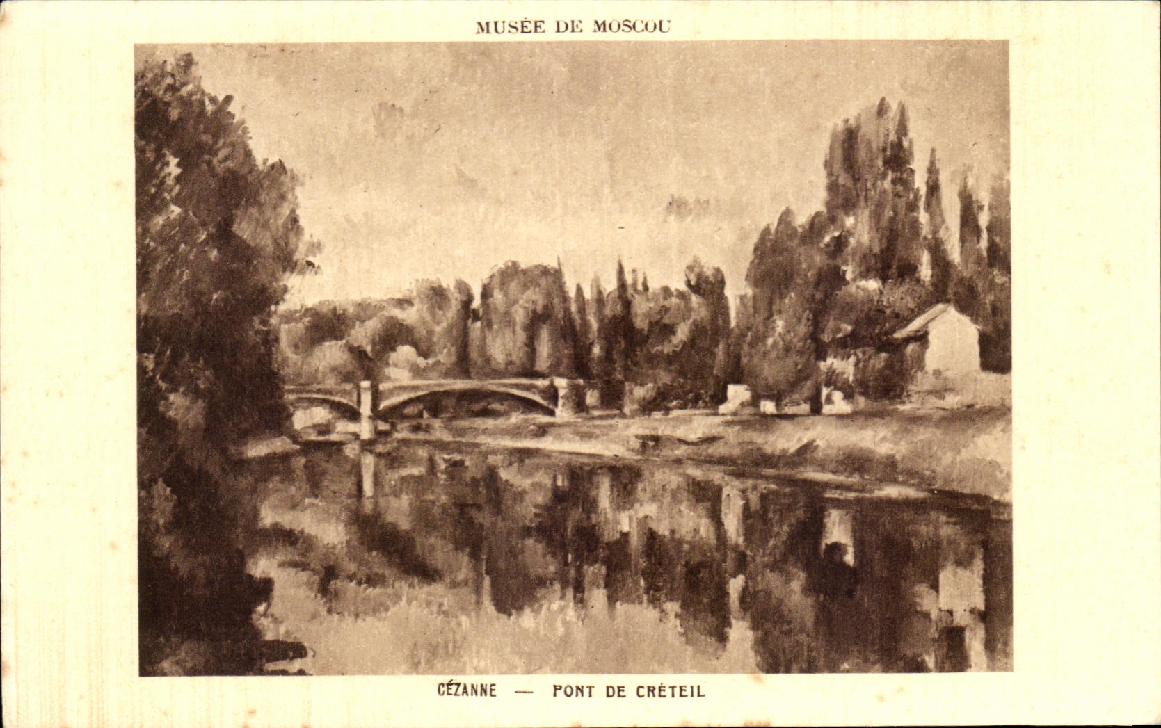 CPA Musee De Mosou Cezanne Pont De Creteil