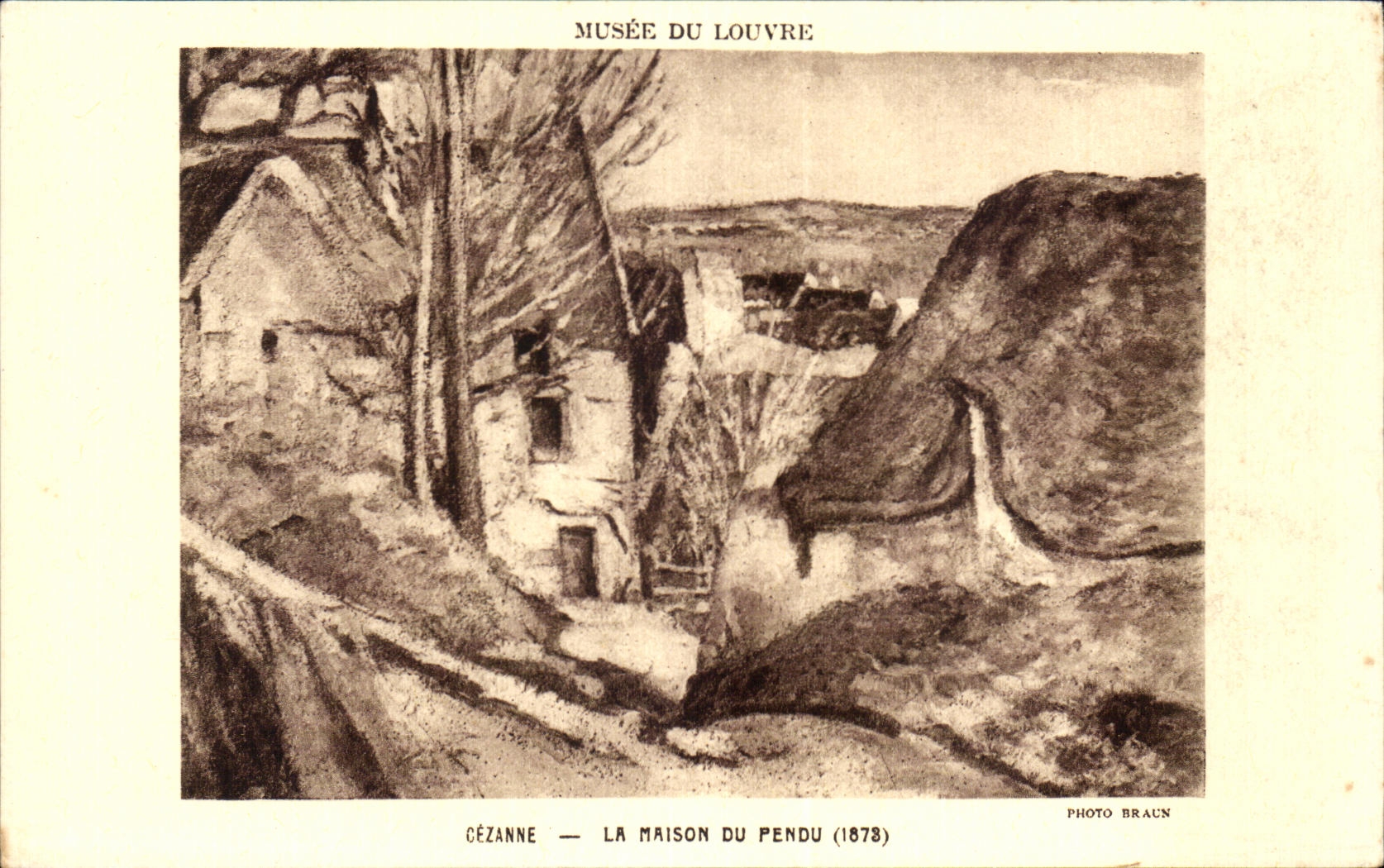 CPA Musee Du Louvre Cezanne La maison Du Pendu