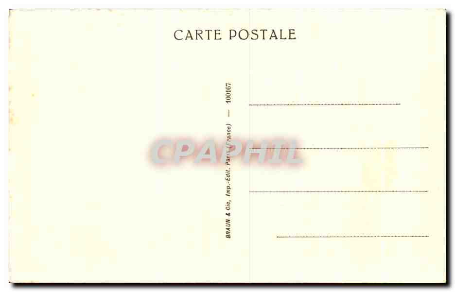 CPA Musee Du Louvre Cezanne La maison Du Pendu — Verso
