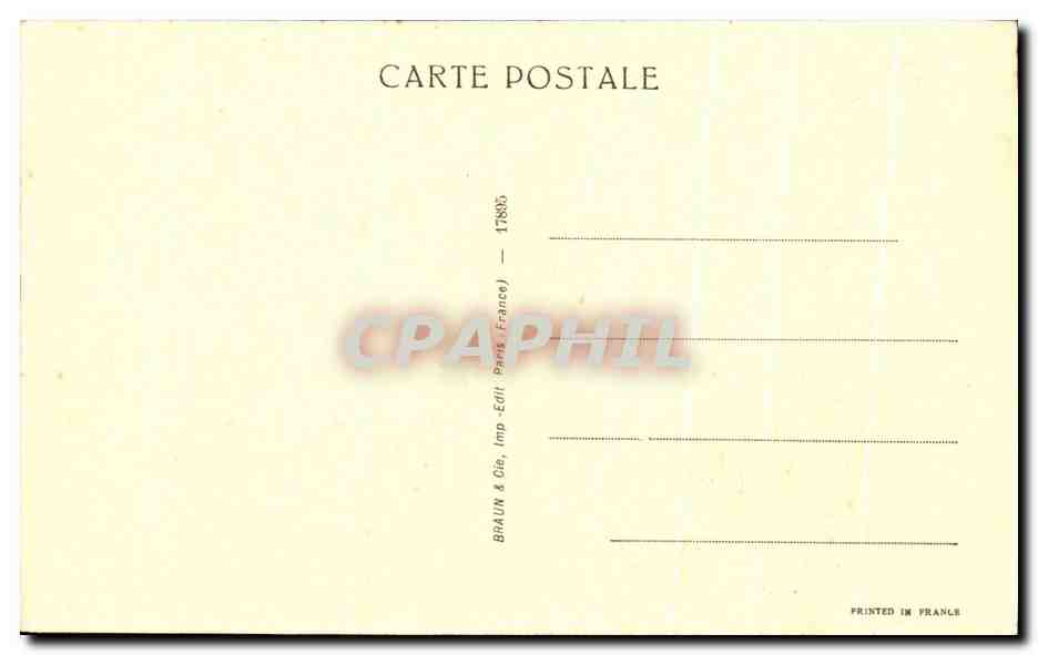 CPA Collection Paul Cezanne Fils Cezanne Portrait De Cezanne Par Lui Meme — Verso
