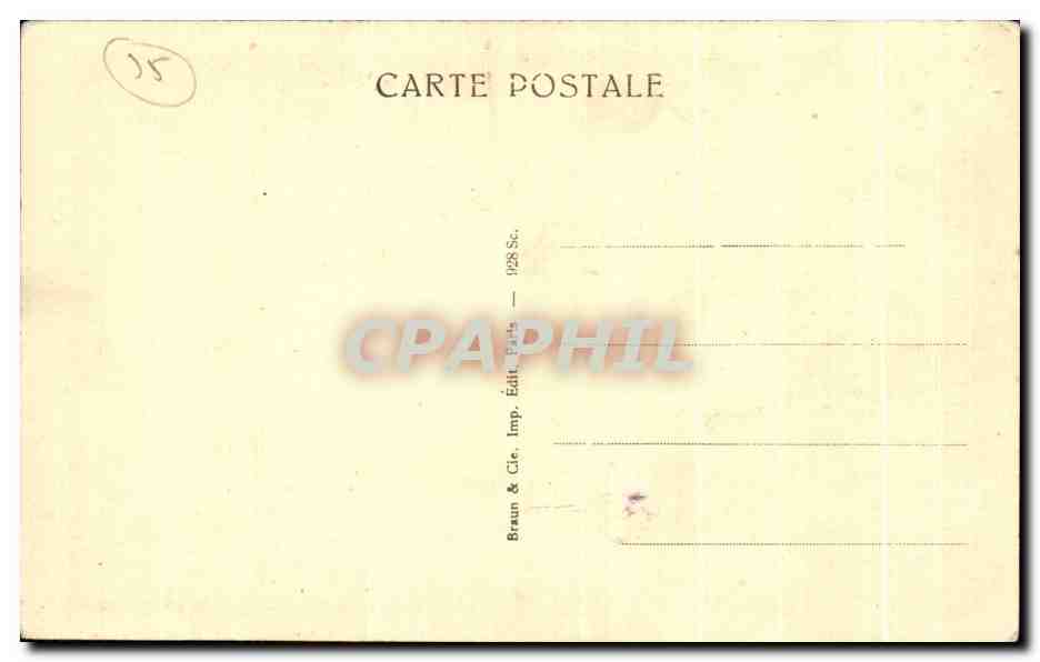 CPA Musee Du Louvre Alexandre Le Grand — Verso
