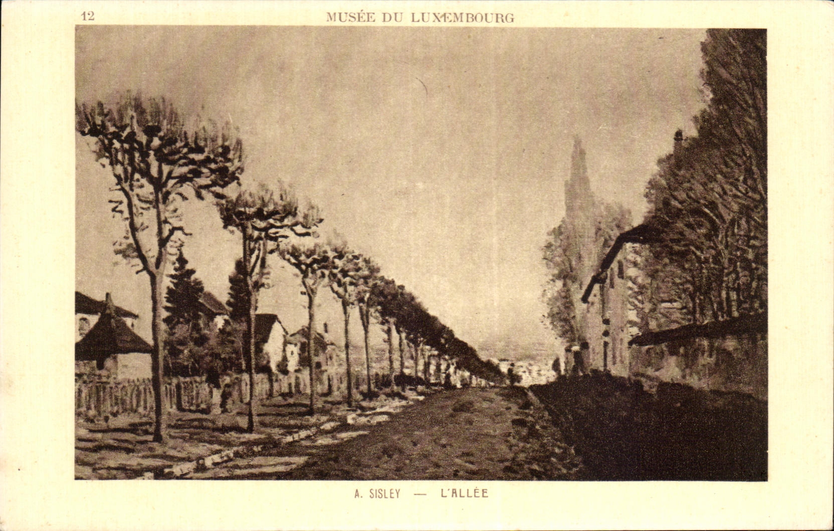CPA Musee Du Luxembourg Sisley L'Allee